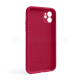 Чохол Full Silicone Case для Apple iPhone 11 rose red (37) закрита камера TPS-2710000244059