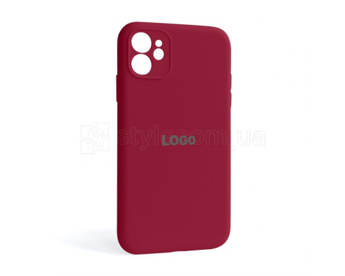 Чохол Full Silicone Case для Apple iPhone 11 pomegranate (59) закрита камера TPS-2710000243755