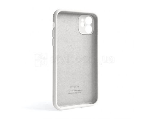 Чохол Full Silicone Case для Apple iPhone 11 white (09) закрита камера TPS-2710000244097