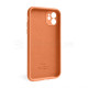 Чохол Full Silicone Case для Apple iPhone 12 new peach (66) закрита камера TPS-2710000244738