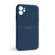 Чохол Full Silicone Case для Apple iPhone 12 deep navy (68) закрита камера