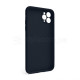 Чохол Full Silicone Case для Apple iPhone 11 Pro Max dark blue (08) закрита камера TPS-2710000244547