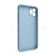 Чохол Full Silicone Case для Apple iPhone 11 Pro Max light blue (05) закрита камера