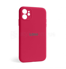 Чохол Full Silicone Case для Apple iPhone 12 pomegranate (59) закрита камера