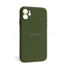 Чохол Full Silicone Case для Apple iPhone 12 forest green (63) закрита камера