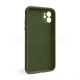 Чохол Full Silicone Case для Apple iPhone 12 forest green (63) закрита камера TPS-2710000244707