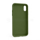 Чохол Full Silicone Case для Apple iPhone X, Xs army green (45) TPS-2710000245919