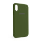 Чохол Full Silicone Case для Apple iPhone X, Xs army green (45) TPS-2710000245919