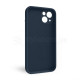 Чохол Full Silicone Case для Apple iPhone 13 deep navy (68) закрита камера TPS-2710000245216