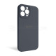 Чохол Full Silicone Case для Apple iPhone 13 Pro Max dark grey (15) закрита камера TPS-2710000245681