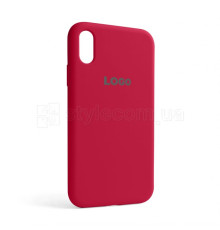 Чохол Full Silicone Case для Apple iPhone Xr pomegranate (59)