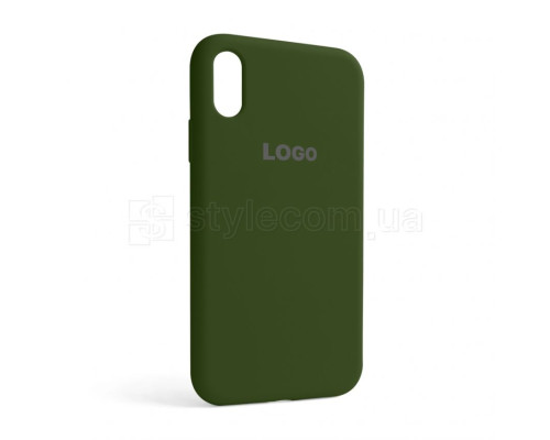 Чохол Full Silicone Case для Apple iPhone Xr army green (45) TPS-2710000246084