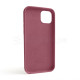 Чохол Full Silicone Case для Apple iPhone 14 Plus maroon (42)