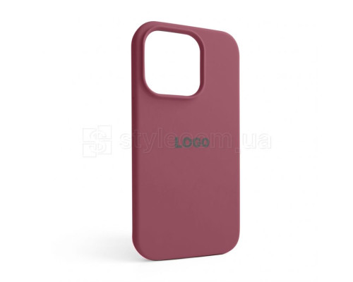 Чохол Full Silicone Case для Apple iPhone 14 Pro maroon (42)