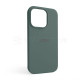 Чохол Full Silicone Case для Apple iPhone 14 Pro pine green (55)