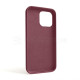 Чохол Full Silicone Case для Apple iPhone 14 Pro Max maroon (42)