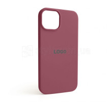 Чохол Full Silicone Case для Apple iPhone 14 maroon (42)