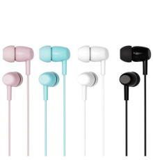 Навушники XO EP50 mix color: black-7, white-7, pink-3, blue-3 (20шт)