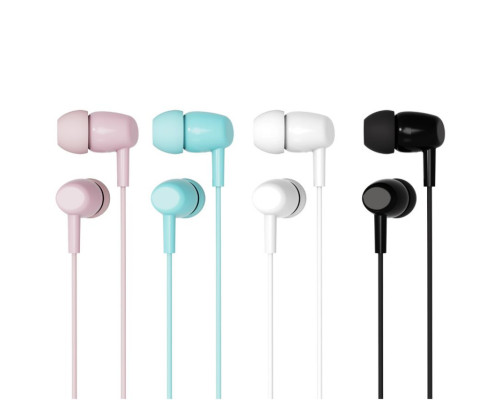 Навушники XO EP50 mix color: black-7, white-7, pink-3, blue-3 (20шт)