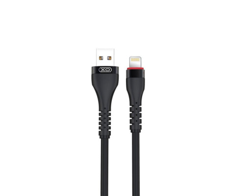 Кабель USB XO NB213 Lightning 2.4A black