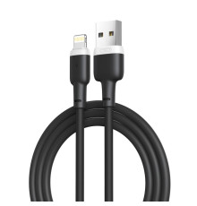 Кабель USB XO NB208 Lightning 2.4A black TPS-2710000249948