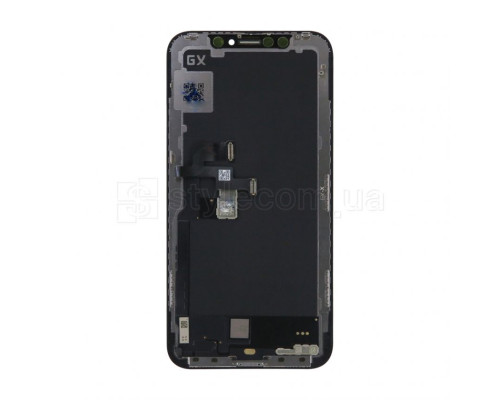 Дисплей (LCD) для Apple iPhone X з тачскріном black (Oled GX) Original Quality TPS-2710000250128