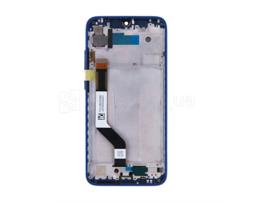 Дисплей (LCD) для Xiaomi Redmi Note 7, Redmi Note 7 Pro з тачскріном та рамкою black/blue Original Quality TPS-2710000250296