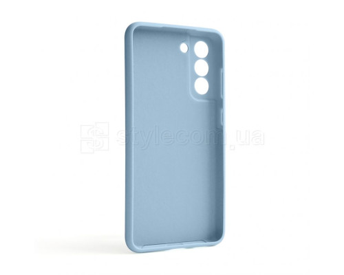 Чохол Full Silicone Case для Samsung Galaxy S21 FE/G990 (2022) light blue (05) (без логотипу)