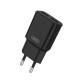 Мережевий зарядний пристрій (адаптер) 2в1 XO L92C 2USB / 2.4A + Data Cable USB to Lightning black