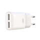 Мережевий зарядний пристрій (адаптер) 2в1 XO L92C 2USB / 2.4A + Data Cable USB to Lightning white