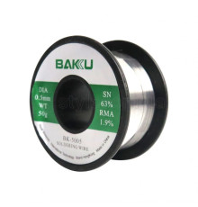 Припій Baku BK-5005 (0.5 мм, Sn 63%, Pb 35.1%, rma 1.9%)