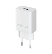 Мережевий зарядний пристрій (адаптер) WALKER WH-26 1USB / 2.1A white TPS-2710000252894