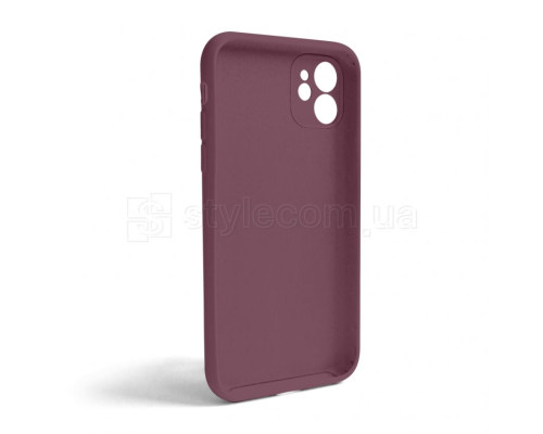 Чохол Full Silicone Case для Apple iPhone 11 maroon (42) закрита камера (без логотипу) TPS-2710000253808