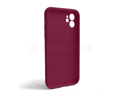 Чохол Full Silicone Case для Apple iPhone 11 rose red (37) закрита камера (без логотипу) TPS-2710000253853