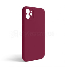 Чохол Full Silicone Case для Apple iPhone 11 rose red (37) закрита камера (без логотипу)