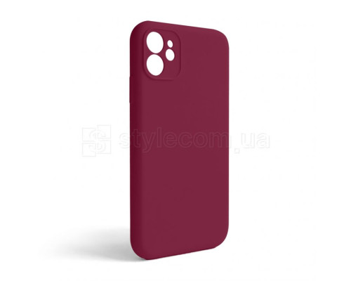 Чохол Full Silicone Case для Apple iPhone 11 rose red (37) закрита камера (без логотипу) TPS-2710000253853