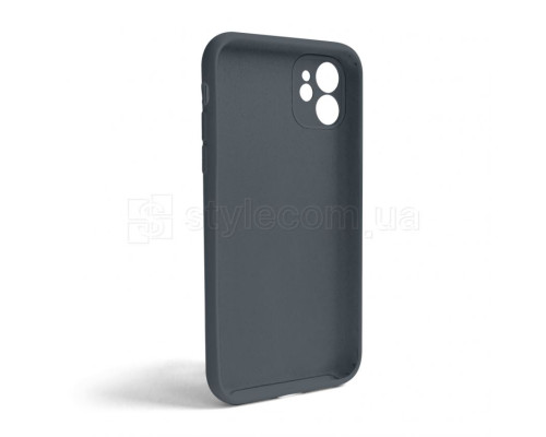 Чохол Full Silicone Case для Apple iPhone 11 dark grey (15) закрита камера (без логотипу) TPS-2710000253693