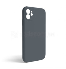 Чохол Full Silicone Case для Apple iPhone 11 dark grey (15) закрита камера (без логотипу) TPS-2710000253693