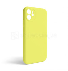 Чохол Full Silicone Case для Apple iPhone 11 flash lime (41) закрита камера (без логотипу)