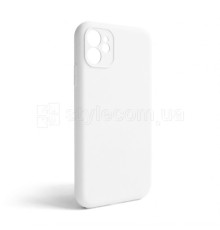 Full Silicone Case iPhone 11 (09) white закрытая камера (без логотипа)