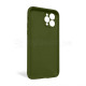 Чохол Full Silicone Case для Apple iPhone 11 Pro army green (45) закрита камера (без логотипу) TPS-2710000254089