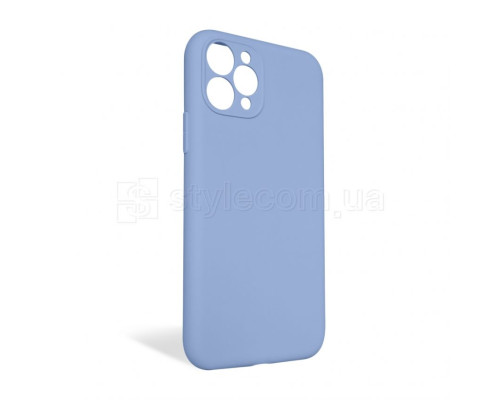 Чохол Full Silicone Case для Apple iPhone 11 Pro light blue (05) закрита камера (без логотипу)