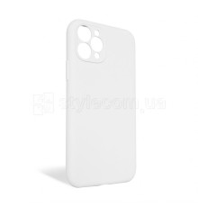 Чохол Full Silicone Case для Apple iPhone 11 Pro white (09) закрита камера (без логотипу)