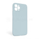 Чохол Full Silicone Case для Apple iPhone 11 Pro Max sky blue (58) закрита камера (без логотипу) TPS-2710000254324