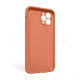 Чохол Full Silicone Case для Apple iPhone 11 Pro Max new peach (66) закрита камера (без логотипу) TPS-2710000254409