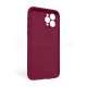 Чохол Full Silicone Case для Apple iPhone 11 Pro Max rose red (37) закрита камера (без логотипу) TPS-2710000254706