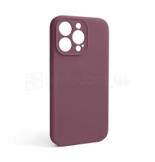 Чохол Full Silicone Case для Apple iPhone 13 Pro maroon (42) закрита камера (без логотипу)