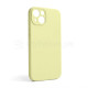 Чохол Full Silicone Case для Apple iPhone 13 mellow yellow (51) закрита камера (без логотипу) TPS-2710000255987