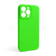 Чохол Full Silicone Case для Apple iPhone 13 Pro shiny green (40) закрита камера (без логотипу) TPS-2710000256328