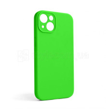 Чохол Full Silicone Case для Apple iPhone 13 shiny green (40) закрита камера (без логотипу)